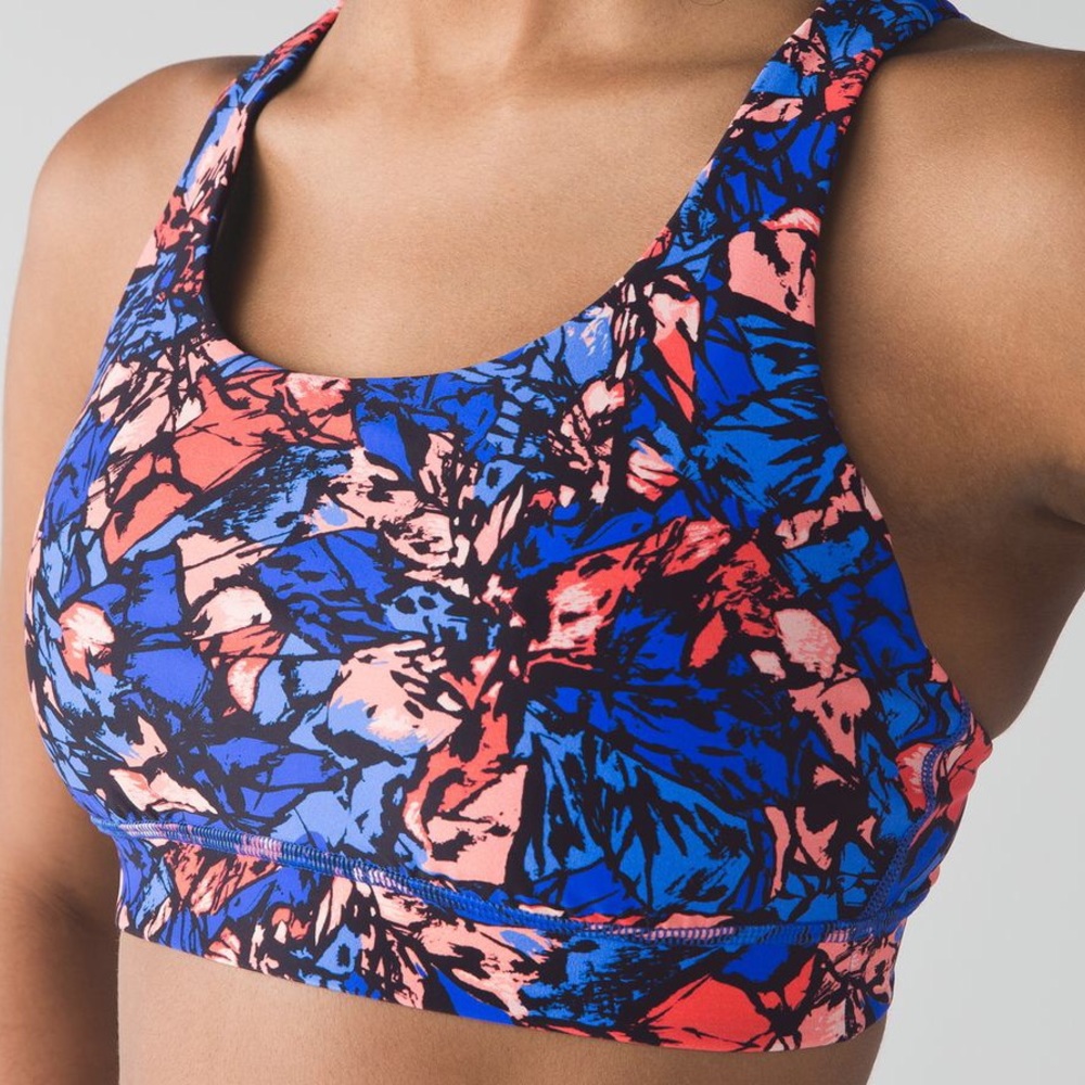 Blue/Orange Lululemon Energy Bra